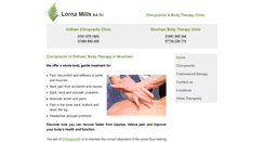 Desktop Screenshot of chiropractoroldham.co.uk