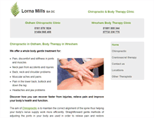 Tablet Screenshot of chiropractoroldham.co.uk